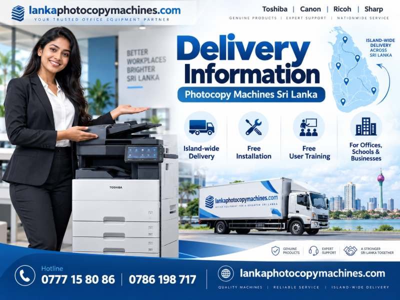 Delivery Information - lankaphotocopymachines.com